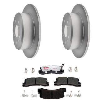 Raybestos® - Element3™ Plain Rear Brake Kit with Hybrid Pads