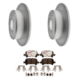 Raybestos® - Element3™ Plain Rear Brake Kit with Hybrid Pads