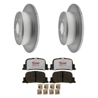 Raybestos® - Element3™ Plain Rear Brake Kit with Hybrid Pads