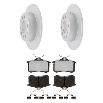 Raybestos® - Element3™ Plain Rear Brake Kit with Hybrid Pads
