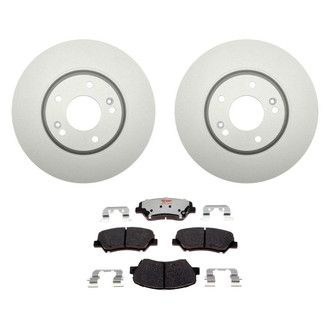 Raybestos® - Element3™ Plain Front Brake Kit with Hybrid Pads