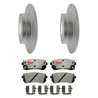 Raybestos® - Element3™ Plain Rear Brake Kit with Hybrid Pads