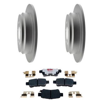 Raybestos® - Element3™ Plain Rear Brake Kit with Hybrid Pads