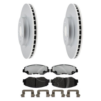 Raybestos® - Element3™ Plain Front Brake Kit with Hybrid Pads