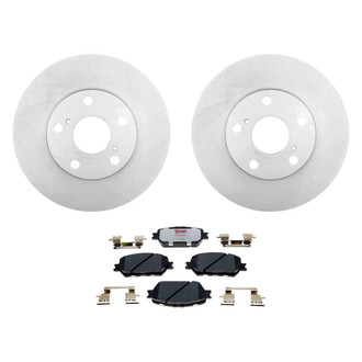 Raybestos® - Element3™ Plain Front Brake Kit with Hybrid Pads