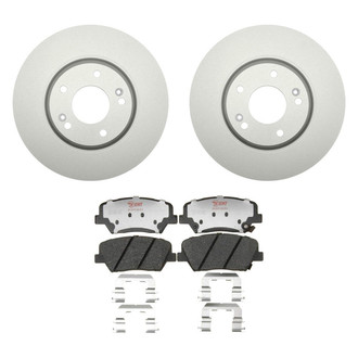 Raybestos® - Element3™ Plain Front Brake Kit with Hybrid Pads