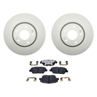 Raybestos® - Element3™ Plain Front Brake Kit with Hybrid Pads