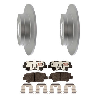 Raybestos® - Element3™ Plain Rear Brake Kit with Hybrid Pads