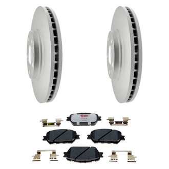Raybestos® - Element3™ Plain Front Brake Kit with Hybrid Pads