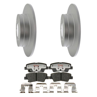 Raybestos® - Element3™ Plain Rear Brake Kit with Hybrid Pads