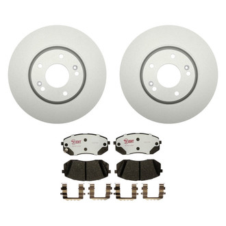 Raybestos® - Element3™ Plain Front Brake Kit with Hybrid Pads