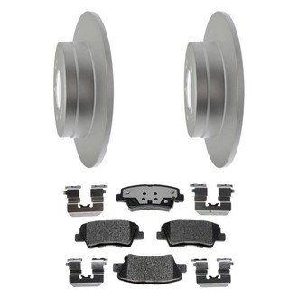 Raybestos® - Element3™ Plain Rear Brake Kit with Hybrid Pads