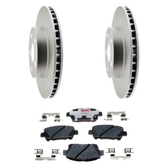Raybestos® - Element3™ Plain Front Brake Kit with Hybrid Pads