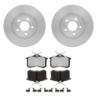 Raybestos® - Element3™ Plain Rear Brake Kit with Hybrid Pads