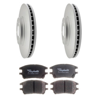 Raybestos® - Element3™ Plain Front Brake Kit with Ceramic Pads