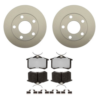 Raybestos® - Element3™ Plain Rear Brake Kit with Hybrid Pads