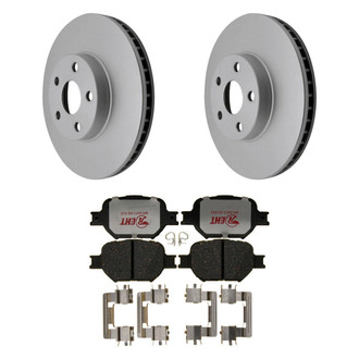 Raybestos® - Element3™ Plain Front Brake Kit with Hybrid Pads