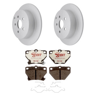 Raybestos® - Element3™ Plain Rear Brake Kit with Hybrid Pads