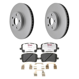 Raybestos® - Element3™ Plain Front Brake Kit with Hybrid Pads