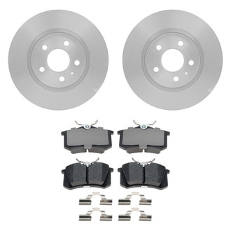 Raybestos® - Element3™ Plain Rear Brake Kit with Hybrid Pads