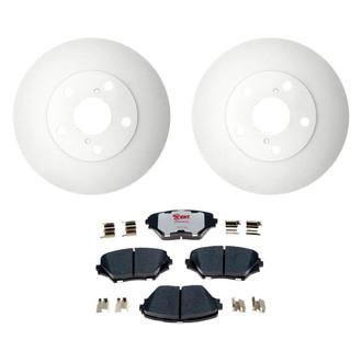 Raybestos® - Element3™ Plain Front Brake Kit with Hybrid Pads