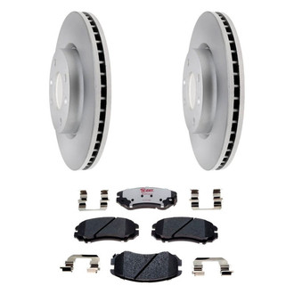Raybestos® - Element3™ Plain Front Brake Kit with Hybrid Pads