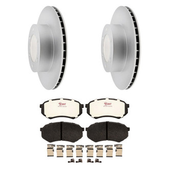 Raybestos® - Element3™ Plain Front Brake Kit with Hybrid Pads