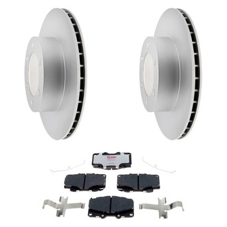 Raybestos® - Element3™ Plain Front Brake Kit with Hybrid Pads