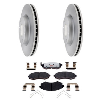 Raybestos® - Element3™ Plain Front Brake Kit with Hybrid Pads