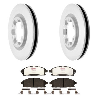 Raybestos® - Element3™ Plain Front Brake Kit with Hybrid Pads