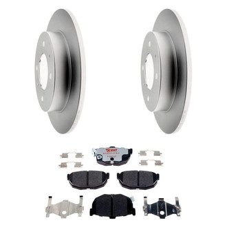Raybestos® - Element3™ Plain Rear Brake Kit with Hybrid Pads