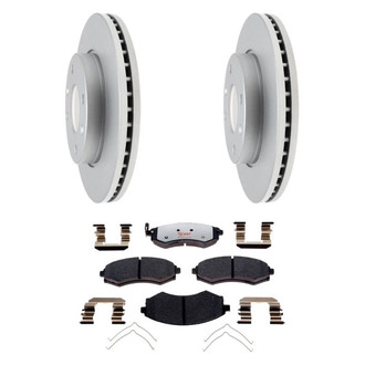 Raybestos® - Element3™ Plain Front Brake Kit with Hybrid Pads