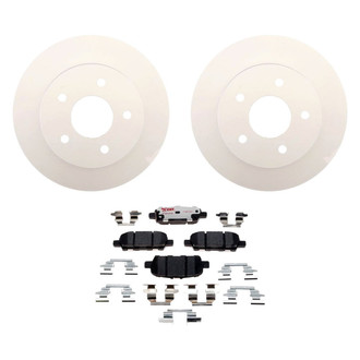 Raybestos® - Element3™ Plain Rear Brake Kit with Hybrid Pads