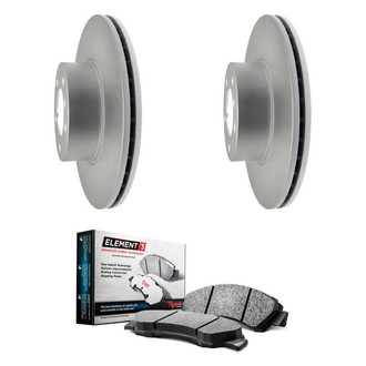 Raybestos® - Element3™ Plain Front Brake Kit with Hybrid Pads