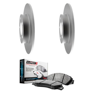 Raybestos® - Element3™ Plain Rear Brake Kit with Hybrid Pads