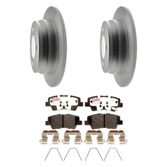 Raybestos® - Element3™ Plain Rear Brake Kit with Hybrid Pads