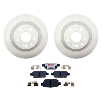 Raybestos® - Element3™ Plain Rear Brake Kit with Hybrid Pads