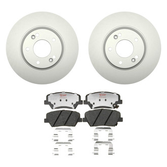 Raybestos® - Element3™ Plain Front Brake Kit with Hybrid Pads