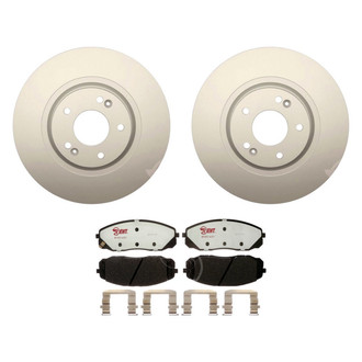 Raybestos® - Element3™ Plain Front Brake Kit with Hybrid Pads