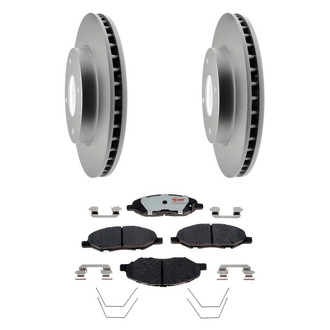 Raybestos® - Element3™ Plain Front Brake Kit with Hybrid Pads