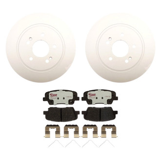 Raybestos® - Element3™ Plain Rear Brake Kit with Hybrid Pads