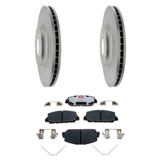 Raybestos® - Element3™ Plain Front Brake Kit with Hybrid Pads