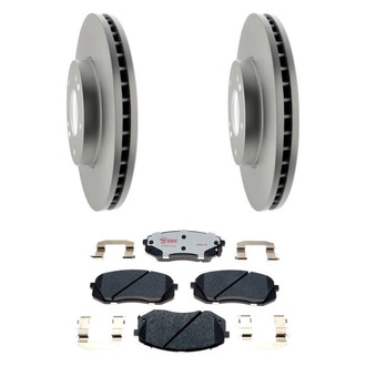 Raybestos® - Element3™ Plain Front Brake Kit with Hybrid Pads