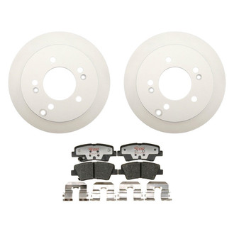 Raybestos® - Element3™ Plain Rear Brake Kit with Hybrid Pads