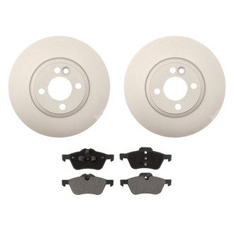 Raybestos® - Element3™ Plain Front Brake Kit with Semi-Metallic Pads