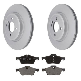 Raybestos® - Element3™ Plain Front Brake Kit with Semi-Metallic Pads