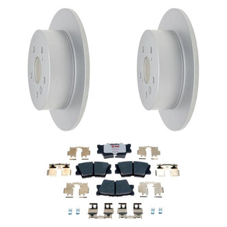 Raybestos® - Element3™ Plain Rear Brake Kit with Hybrid Pads