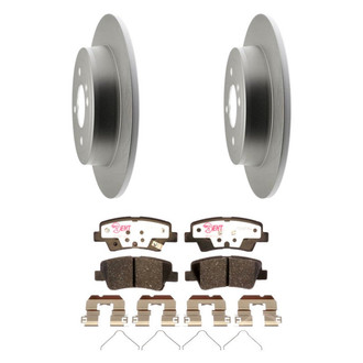 Raybestos® - Element3™ Plain Rear Brake Kit with Hybrid Pads