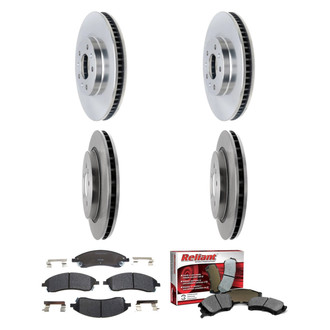 Raybestos® - R-Line™ Plain Front and Rear Brake Kit with Semi-Metallic Pads