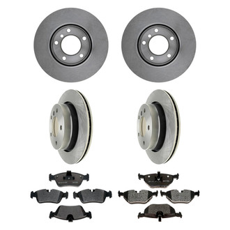 Raybestos® - R-Line™ 1-Piece Brake Kit with Semi-Metallic Brake Pads